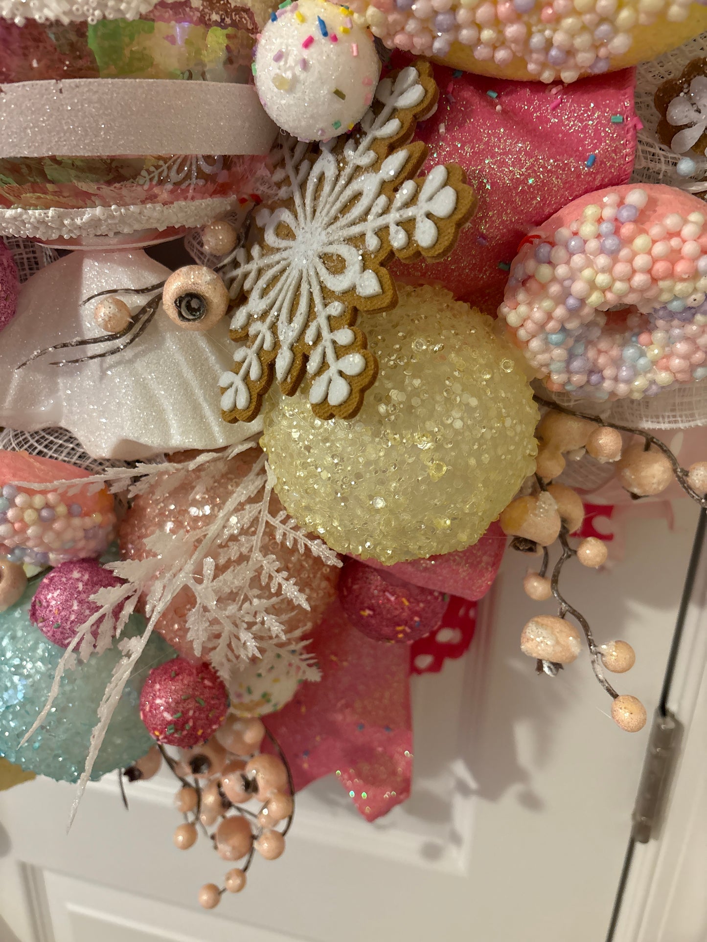 Candy Donut fun Christmas Wreath