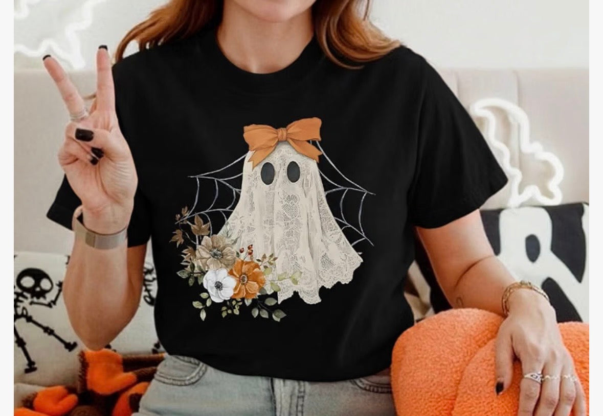 Woman’s Black Ghost Tshirt
