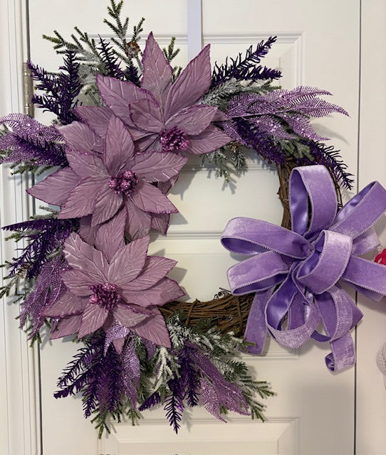 Lavender Winter Bloom Wreath
