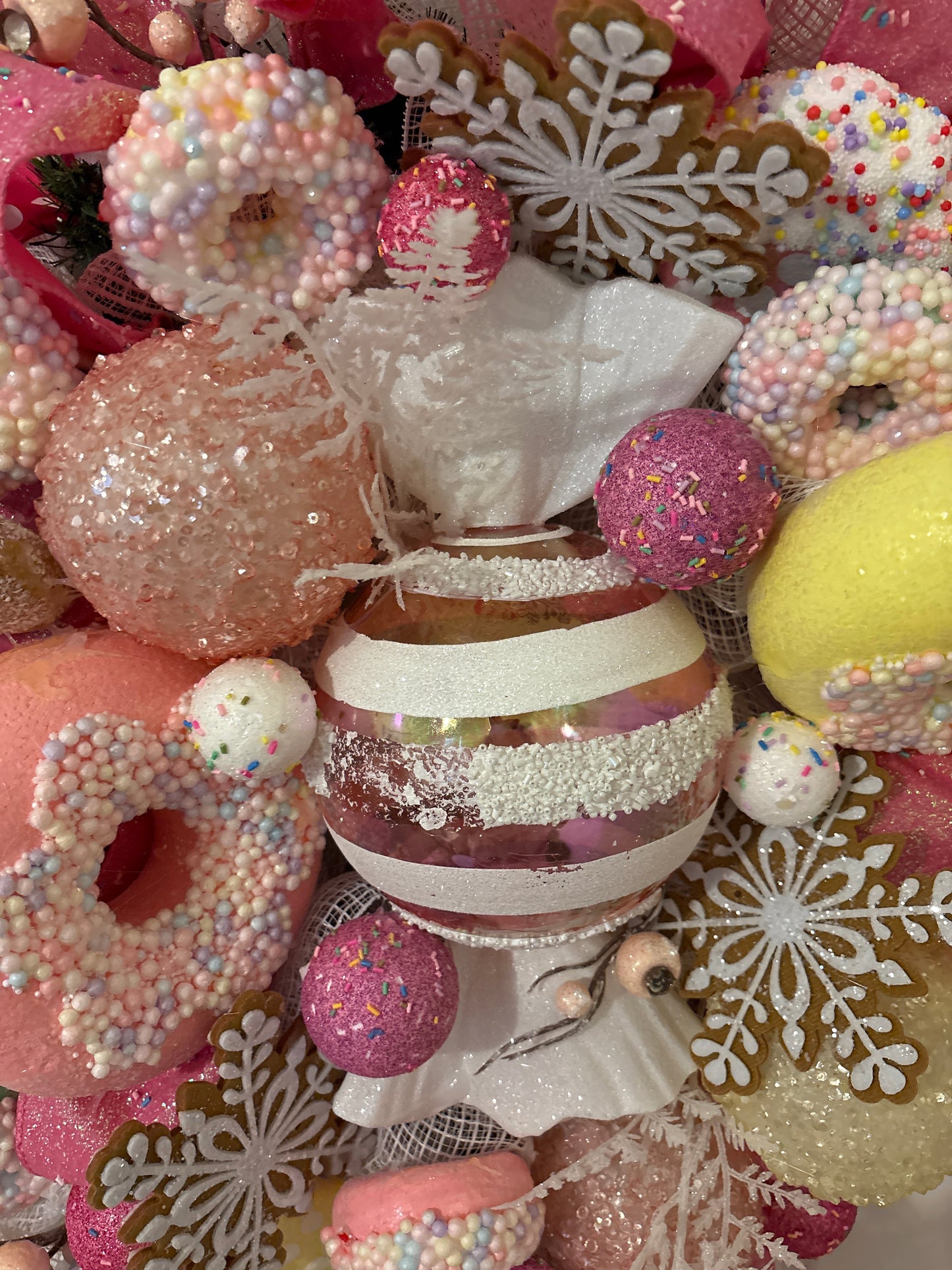 Candy Donut fun Christmas Wreath