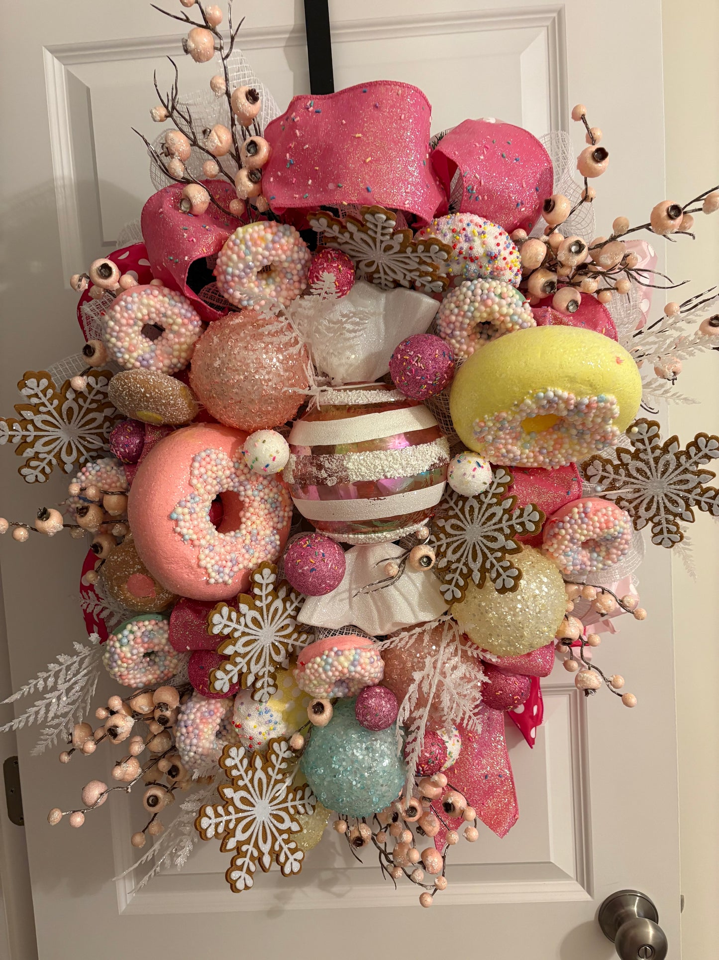 Candy Donut fun Christmas Wreath