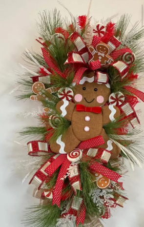 Gingerbread Joy Wreath