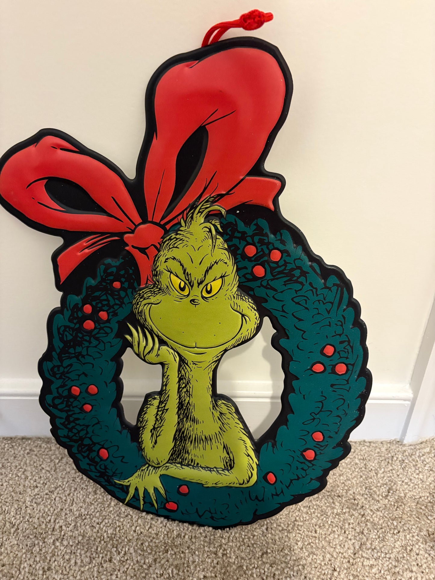 Grinch Holiday Cheer Metal Sign
